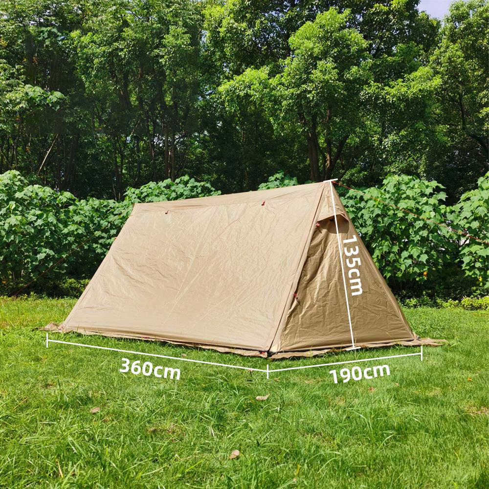 Ultralight Camping Tent Survival Bungalow Tent Waterproof Pyramid Tent Shelter Tent for 2-3 People