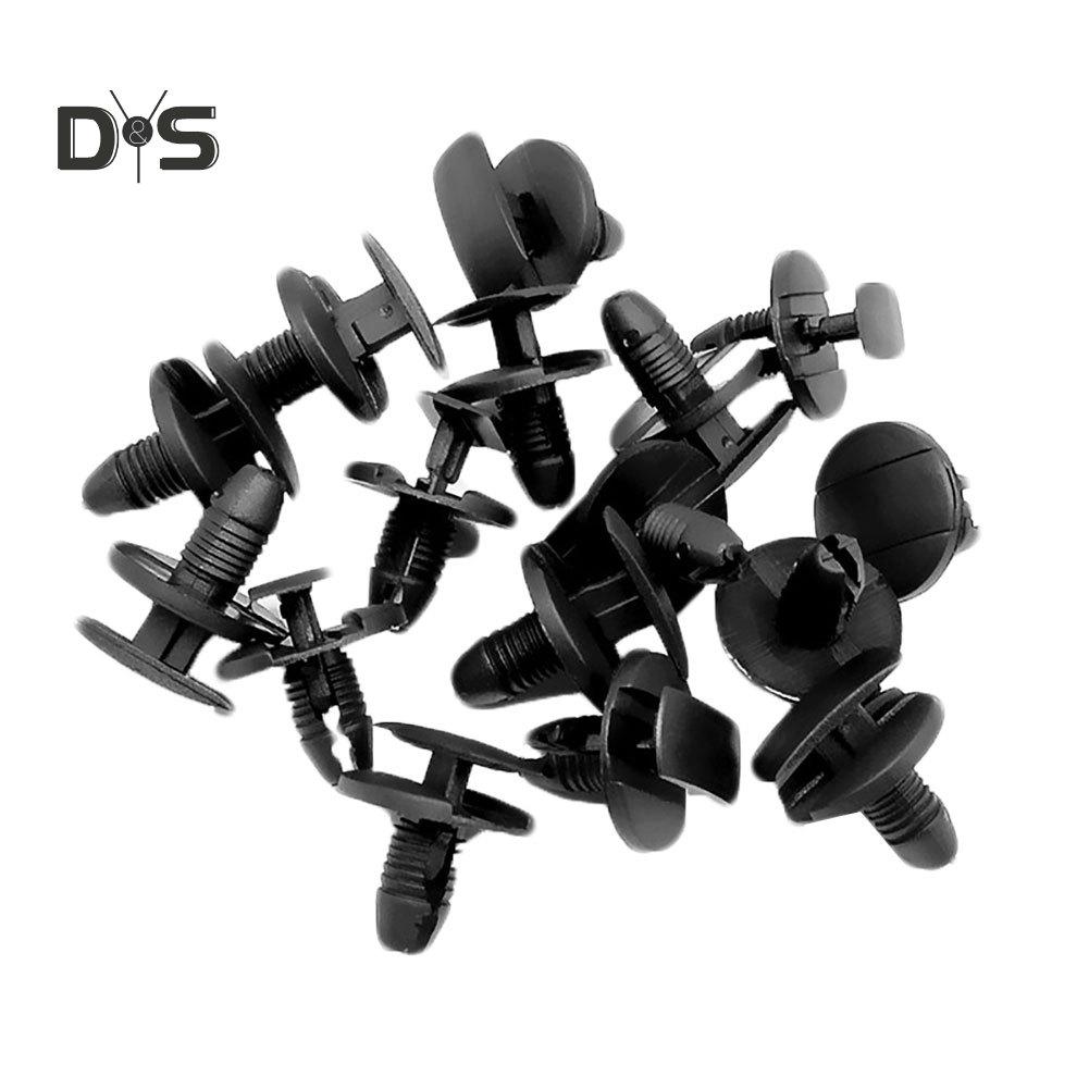 DYS Auto Shop 50 Stück Auto-Push-Typ-Nieten-Stoßstangen-Kotflügel-feste Klemmbefestigung für Peugeot Citroen