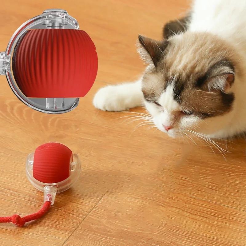Interaktivní hračky pro kočky, míč, automatické elektrické rolovací míčky, hračky pro kočky/koťátka, chytré automatické hádanky, dobíjecí USB