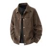Men S Vintage Style Casual Turn Down Collar Work Jacket Light Fashion Outerwear