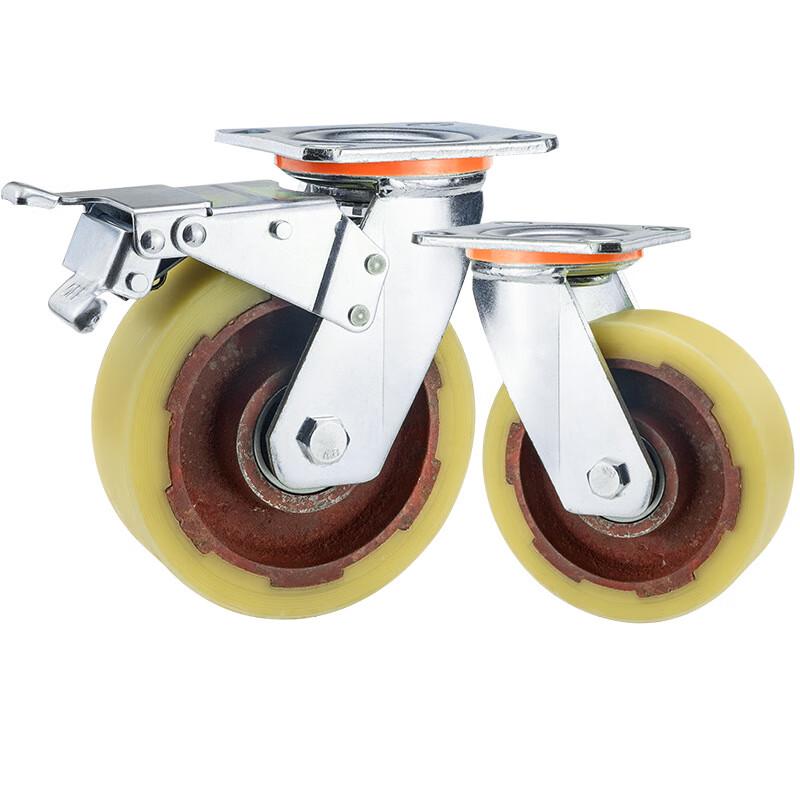 Shengbai Heavy-Duty 4-inch Swivel Caster Wheel with Brake
