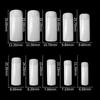 500 pcs/bag French Full Cover False Nail Tips Without Trace Acrylic Artificial Fake Nails Art Manicure Tools
