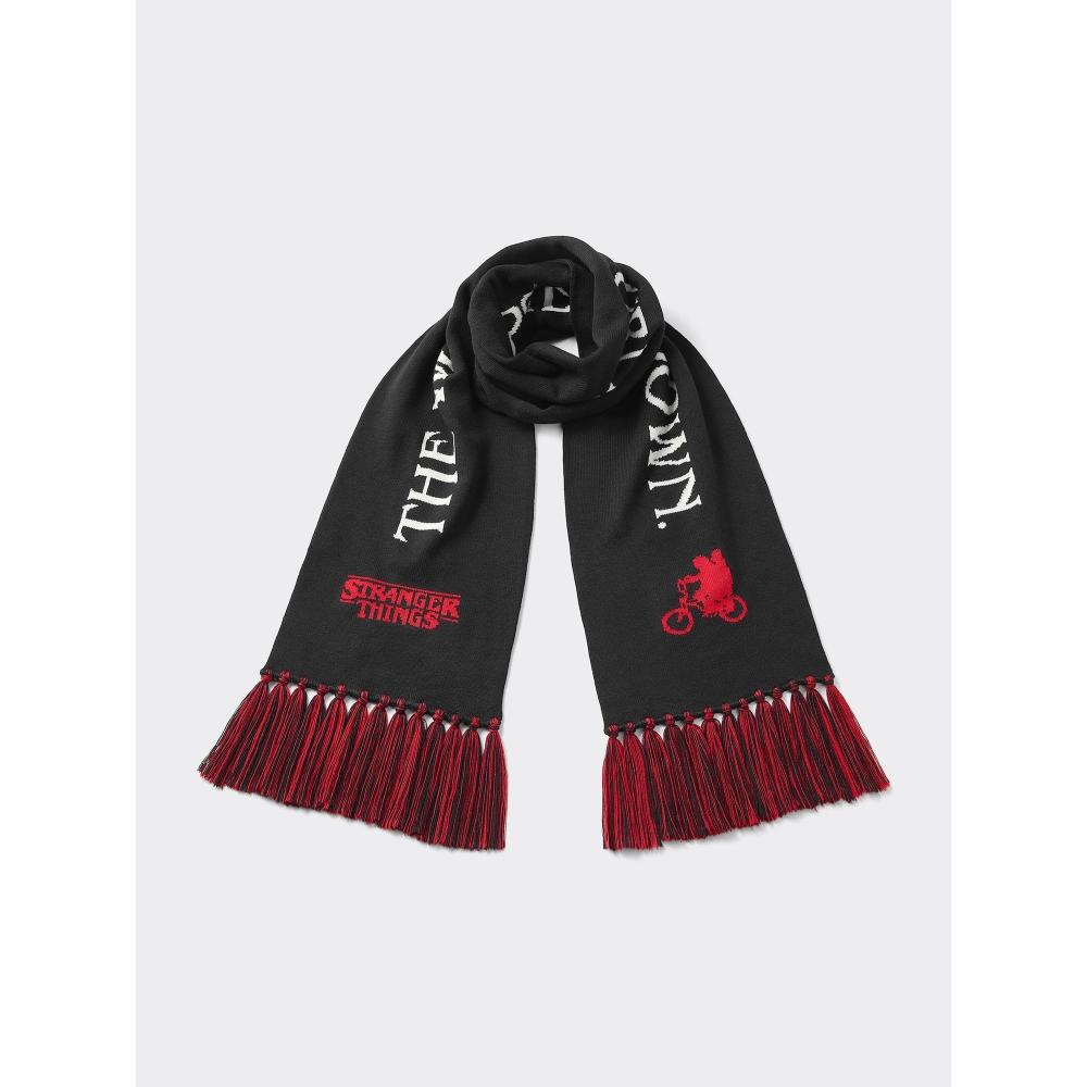 

Gu By Uniqlo Вязаный шарф Очень странные дела 09 BLACK/ONE SIZE