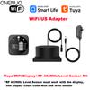 Tuya WiFi Ultrasonic Liquid Level Sensor 433MHz Remote Control Indoor/Outdoor Tank Level Monitor with APP Alarms for Household