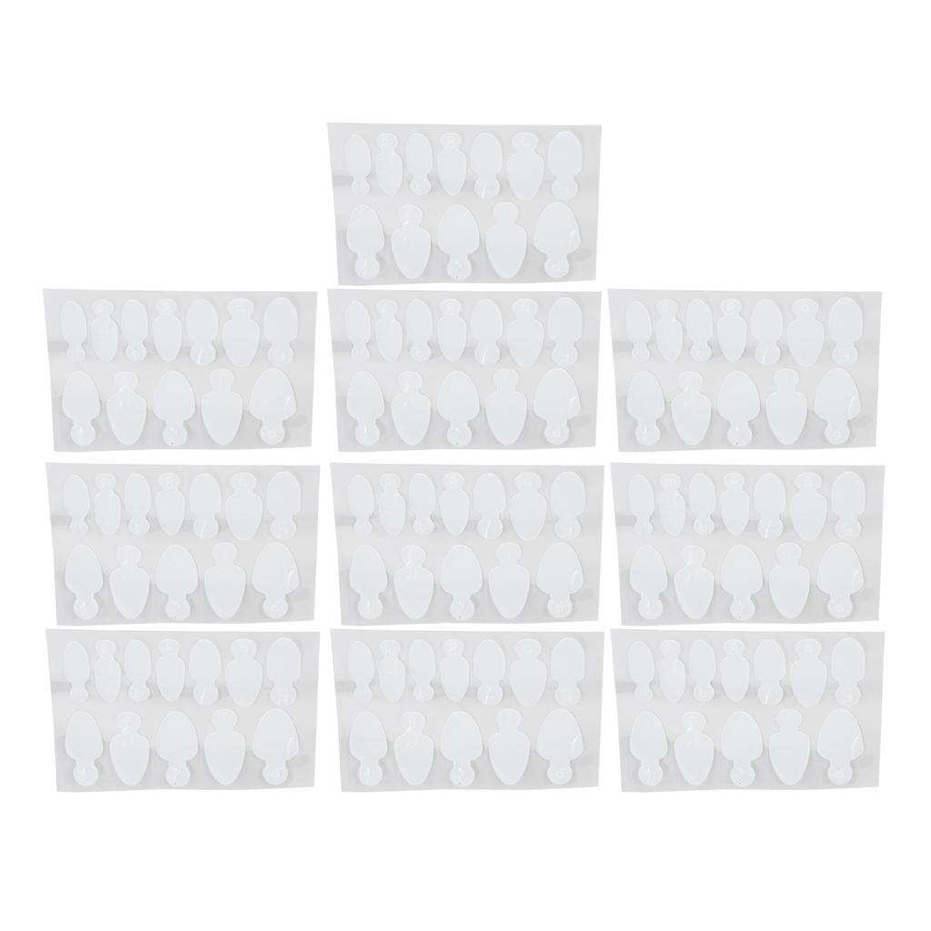 10 Blatt Nageltip-Guide-Aufkleber Wiederverwendbare Nagelverlängerungs-Guide-Aufkleber mit Größennummern Typ 1