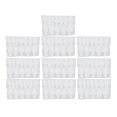 10 Sheets Nail Tip Guide Sticker Reusable Nail Extension Guide Stickers with Size Numbers Type 1