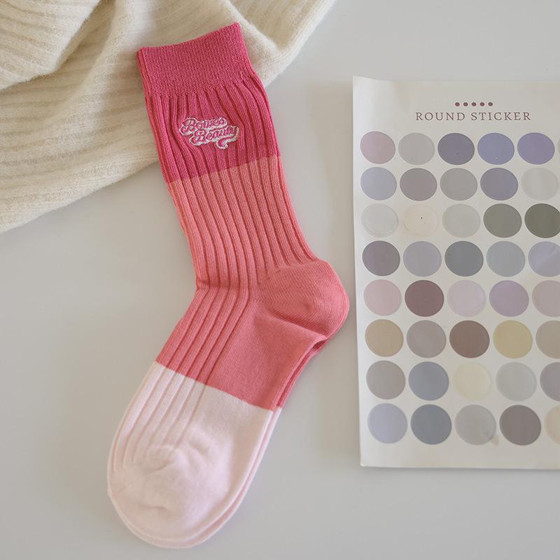 Socks Embroidered Smiley Face Boat Socks Trend Short Tube Solid Color Cotton Socks Versatile Student White Socks