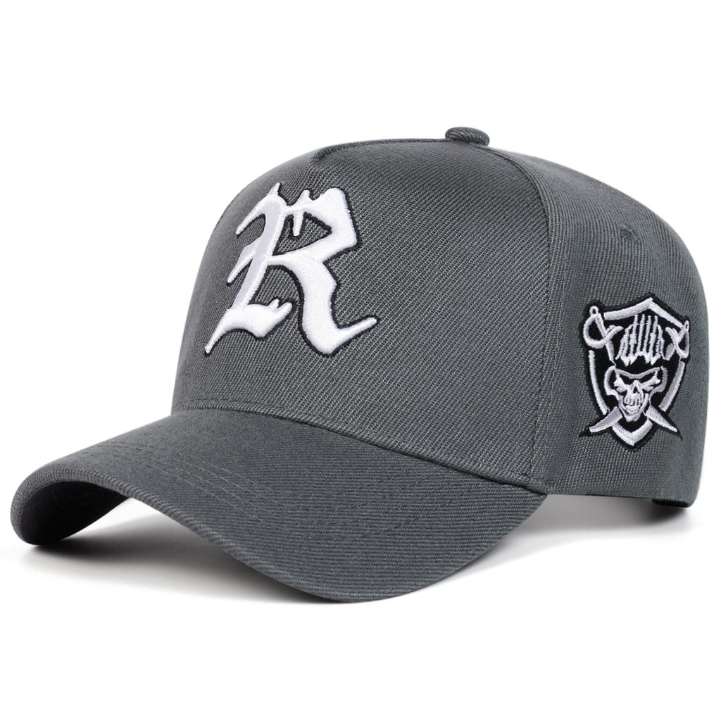 Unisex R Letter Embroidery Baseball Caps Spring Autumn Outdoor Adjustable Casual Hats Sunscreen Hat Sports Cap