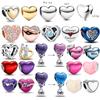 Copper Be Love EngravableMulti Colored HeartShaped Bead Charms Charm Compatible With Brand Bracelets Classic Jewellery