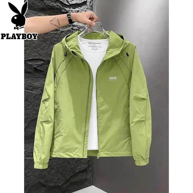 PLAYBOY Men s Hooded Casual Workwear Jacket 2XL
