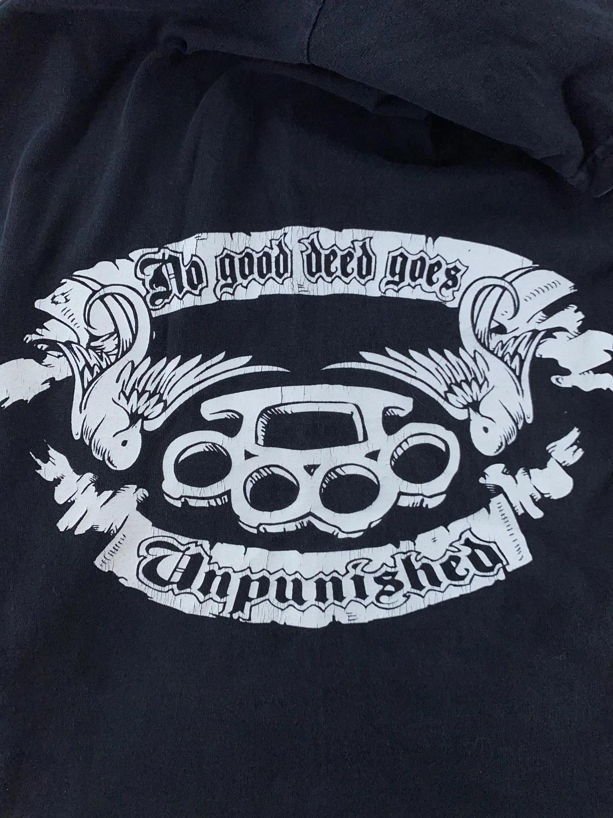 

Ill Mannered No Good Deed Goes Unpunished Shirt Mens Large Black Punk Biker Tee 2XL