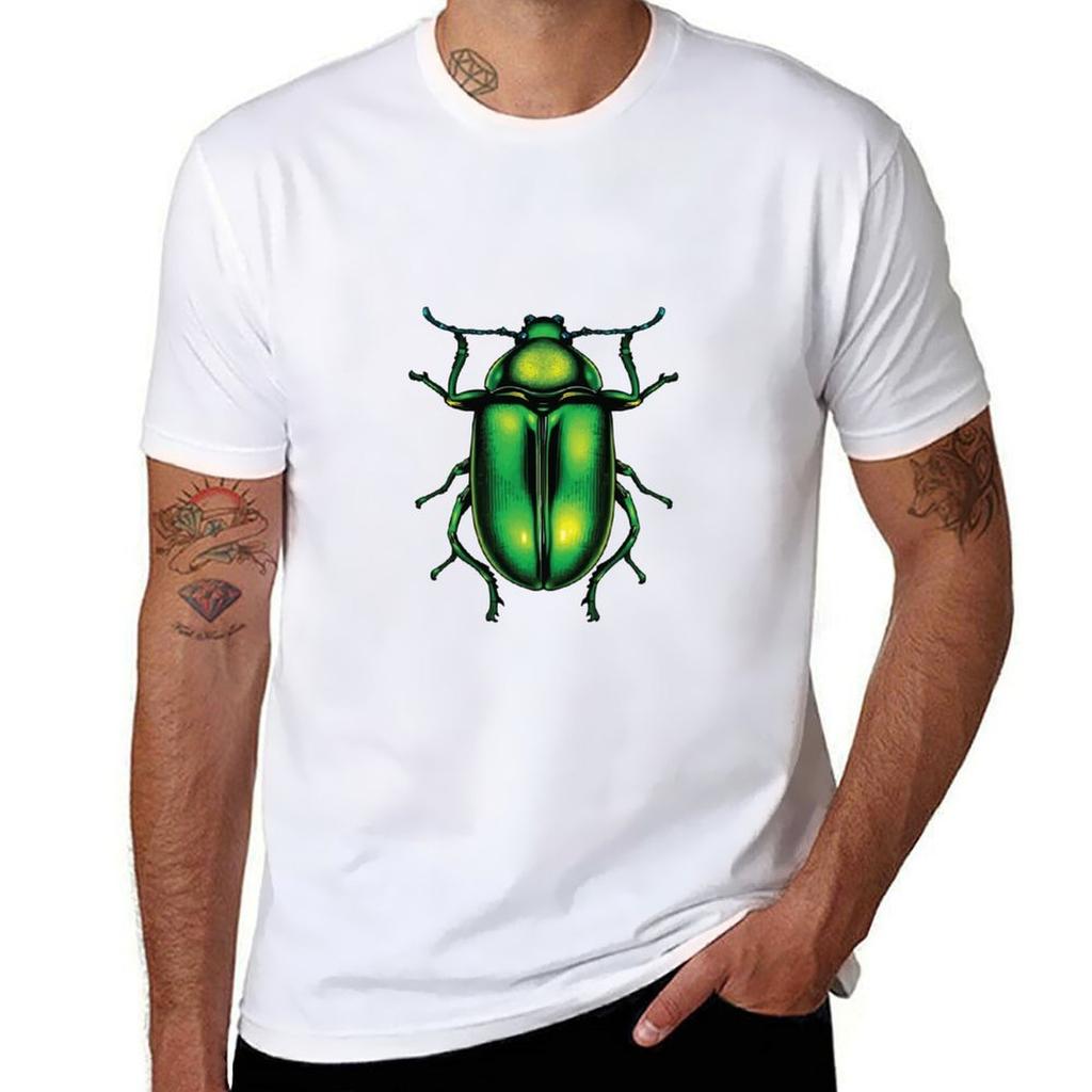 Green Beetle TShirt Sport Basic Moisture Wicking Tee