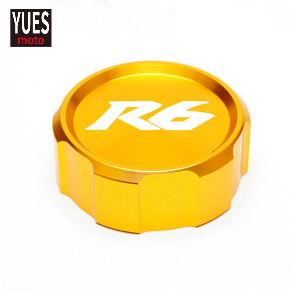 Motorcycle Accessories Front & Rear Brake Reservoir Fluid Cover For Yamaha YZF R6 2009- 2015 2016 2017 2018  