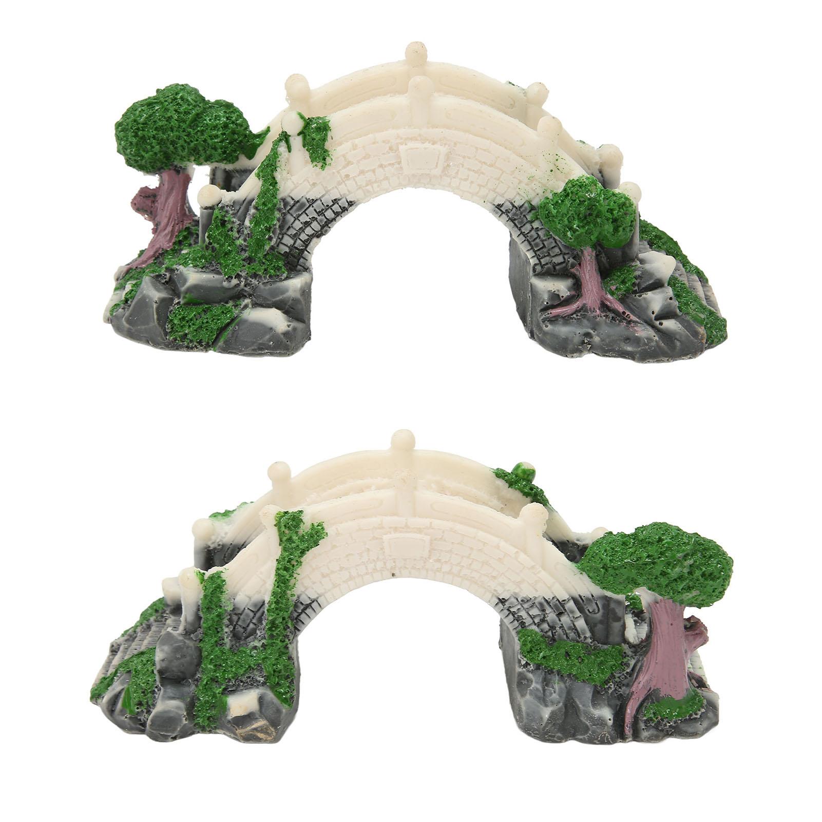 

Aquarium Arch Bridge Decoration Resin Hand Craft Bridge Landscaping for Fish Tank Ornaments