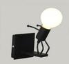 European Retro Decorative Wall Lamp for Hallways and Corridors - Iron Art Industrial Style Mirror Front Cafe Lighting