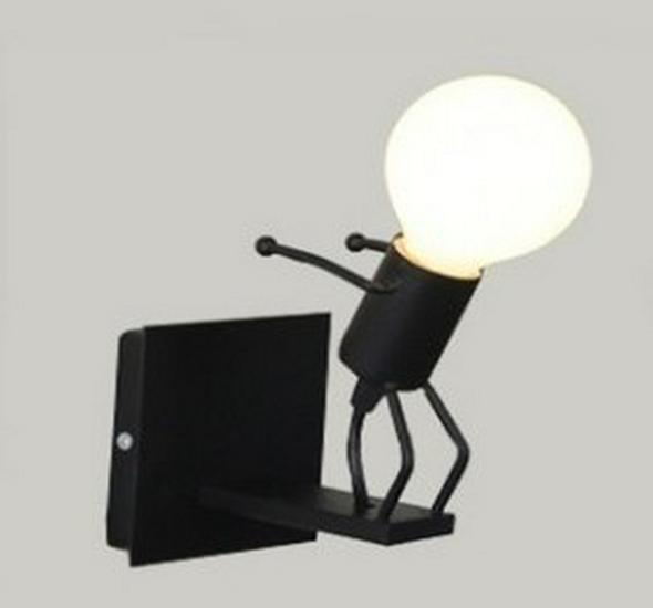 European Retro Decorative Wall Lamp for Hallways and Corridors - Iron Art Industrial Style Mirror Front Cafe Lighting