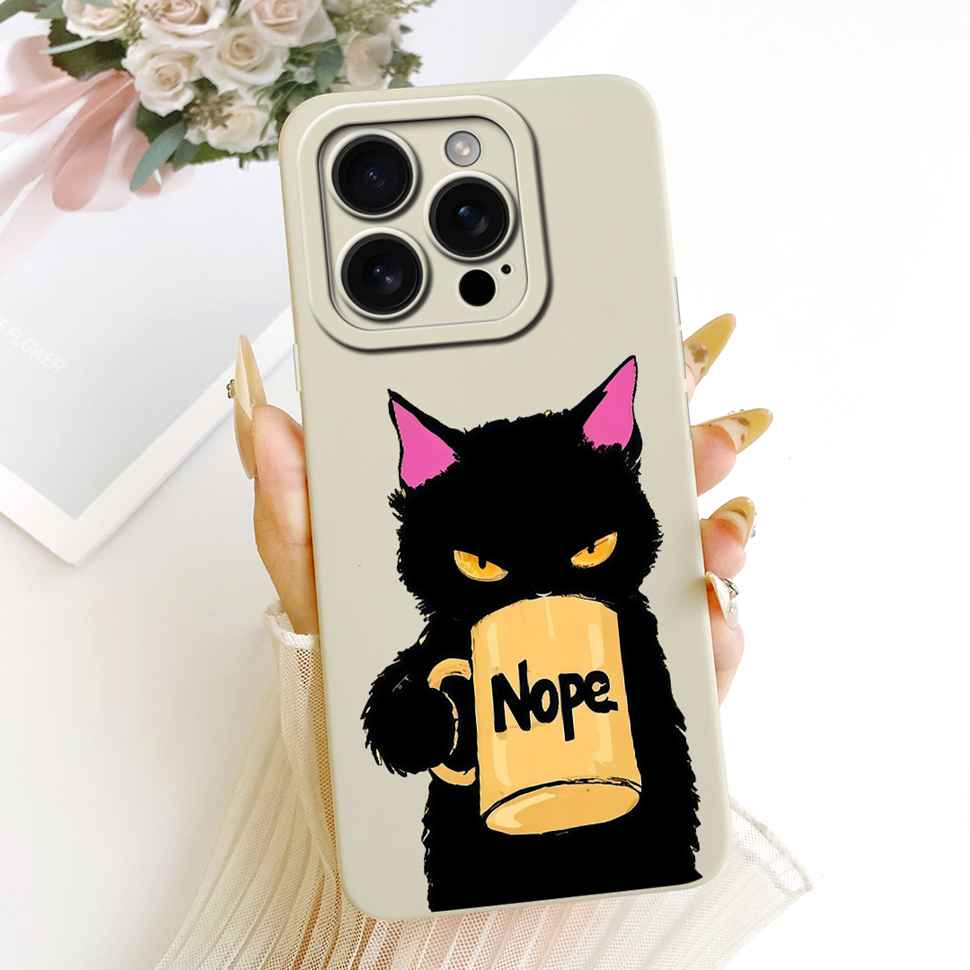 For iPhone 16 Pro 6.3" A3293 A3083 Case Cartoon Simplicity Soft Silicone Back Cover For iPhone 16 PRO A3292 A3294 Phone Cases
