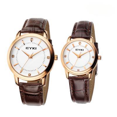 Orologio da Uomo Impermeabile Aiqi Moda Cinturino Orologio da Coppia Stile Coreano Orologio con Strass Orologio da Donna alla Moda