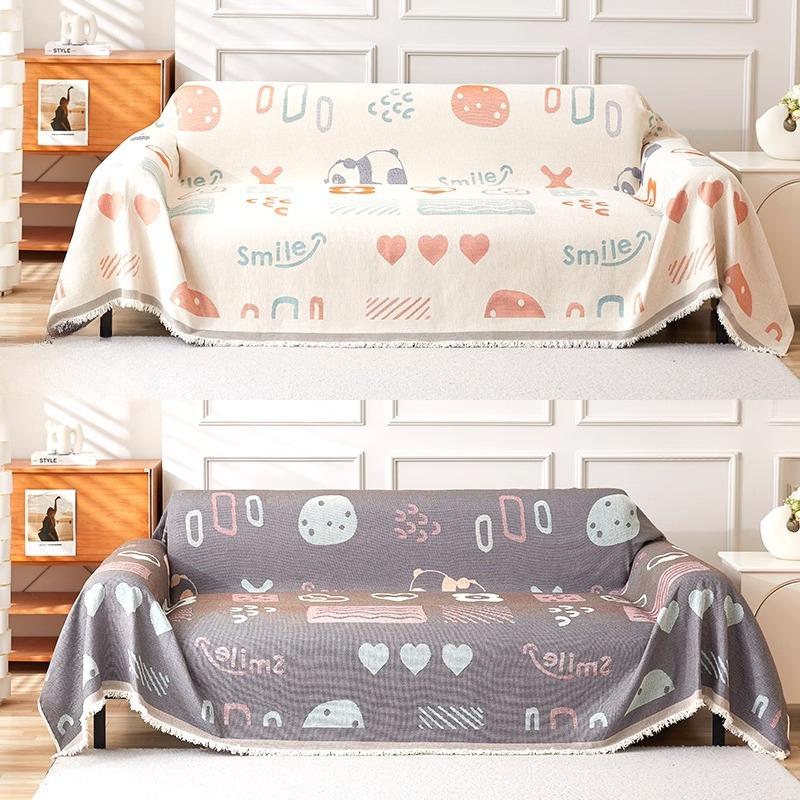 Cartoon Cute Sofa Cover Cloth Four Seasons Universal Chenille Sofa Cushion Cloth Universal Sofa Cover Slipcover