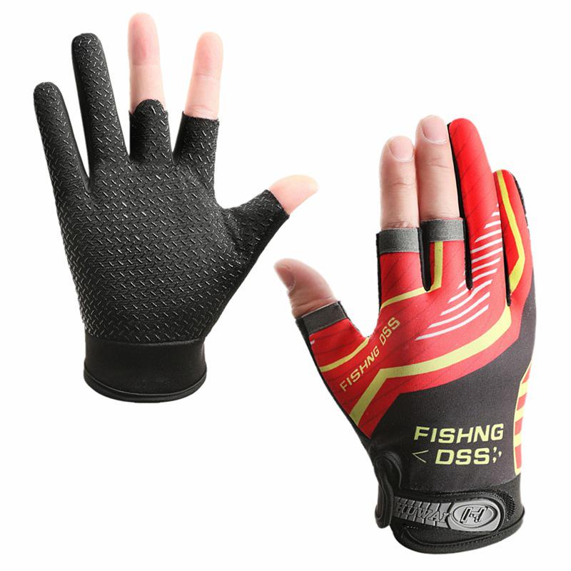 Unisex Breathable Anti-Slip Three-Fingerless Fishing & Cycling Gloves - Summer Sun Protection & Wear-Resistant