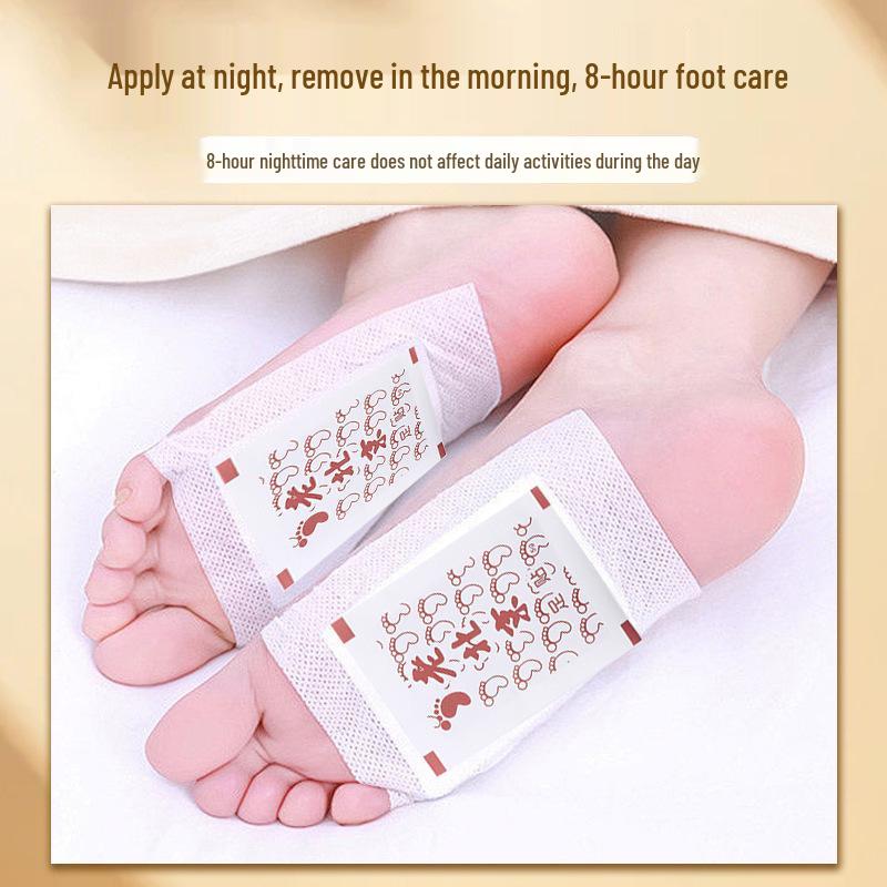 Bai Nian Yu Fang Old Beijing Mugwort Bamboo Vinegar Foot Patch - Box of 50 Patches
