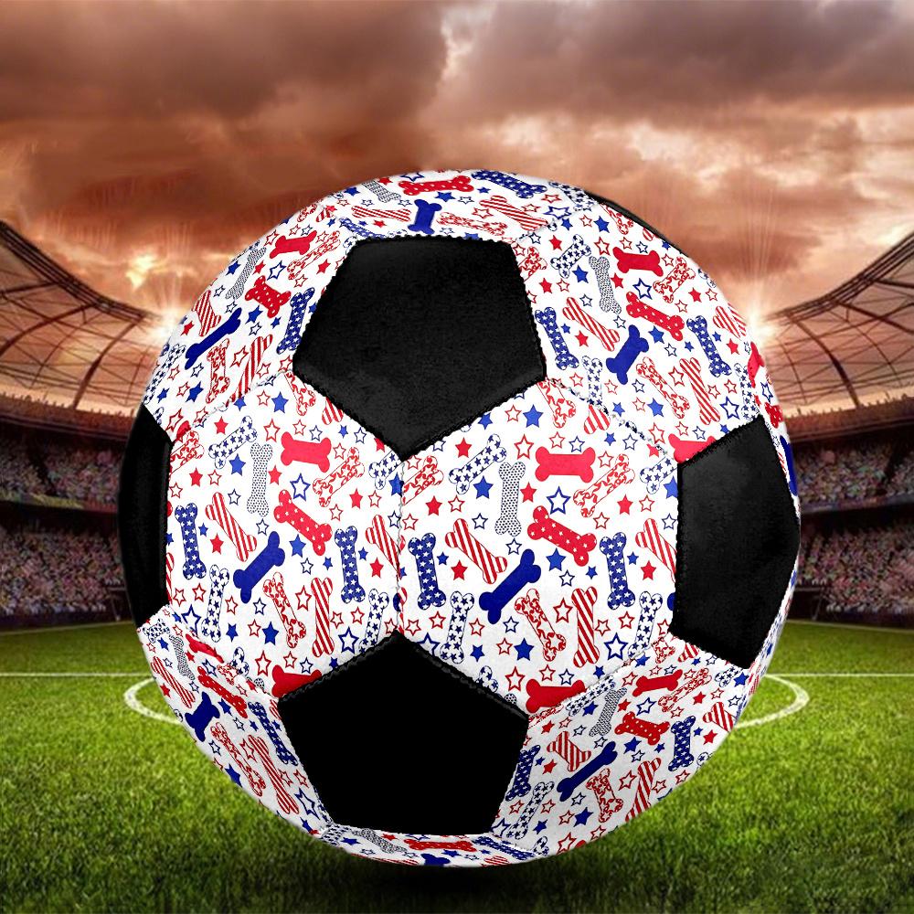 1PC American Flag Bones Soccer Ball Size 5 Football Machine Sewn Indoor/Outdoor Universal Football W120