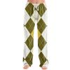 Women's Casual Plaid Print Pants Loose Fit Long Pajama Bottoms for Home Sleep