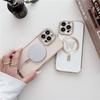 Pour iPhone 16 Pro Max Luxe Magsafe Magnétique Placage Papillon Coque de Téléphone Pour iPhone 11 12 13 14 15 16 Plus Couverture Protectrice