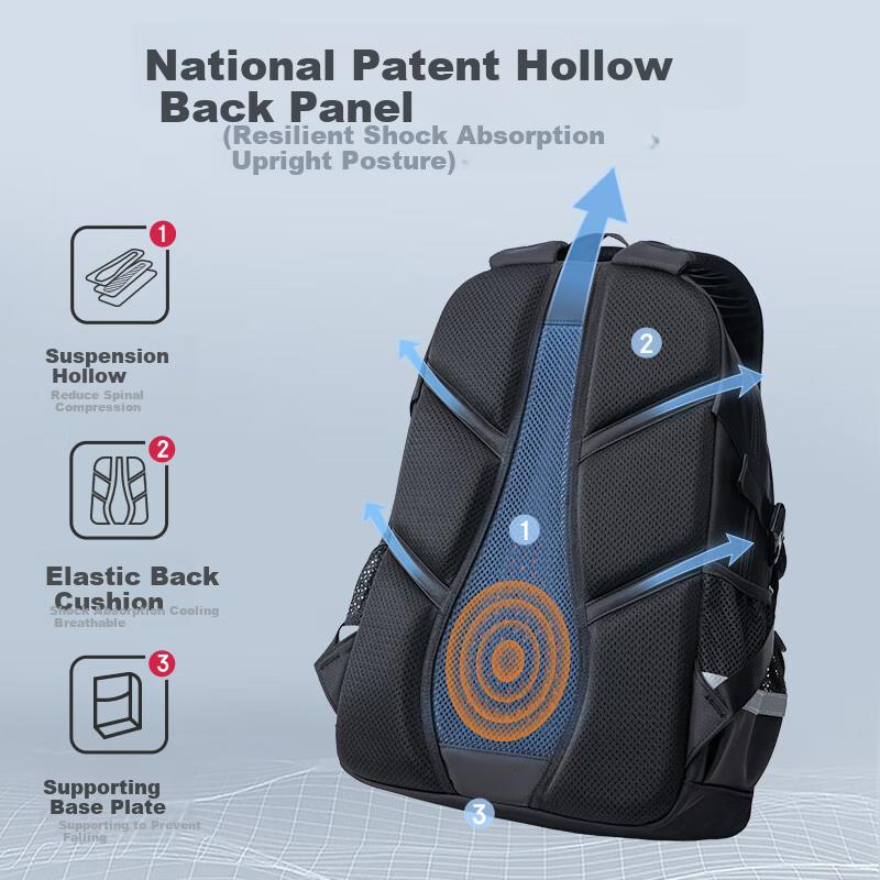 ZUONU New Schoolbag for Middle School Girls, Spine-Protecting, Load-Reducing, Large Capacity Backpack