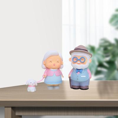 Creative Figurines Old Couples Micro Landscape