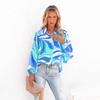 Blusas y Camisas Casuales de Moda para Mujer JPNTKY con Cuello Polo y Manga Larga