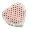 Heart Shape Trinket Organizer Hollow Out Small Ring Earring Keepsake Storage Box for Wedding