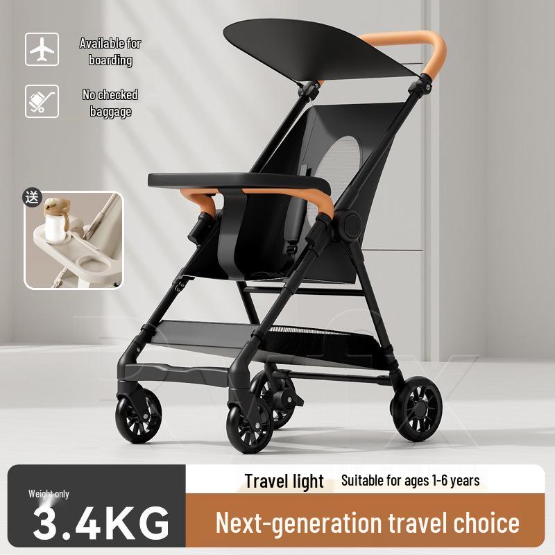 Compact Folding Baby Stroller: Lightweight, Travel-Friendly & Airline Approved
