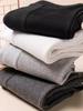 Gray High-Waist Ribbed Leggings for Women – Versatile, Slimming, Plus Size, Stretchy Patchwork Pants for Spring & Autumn