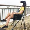 Portable Outdoor Folding Chair with Backrest for Fishing and Beach