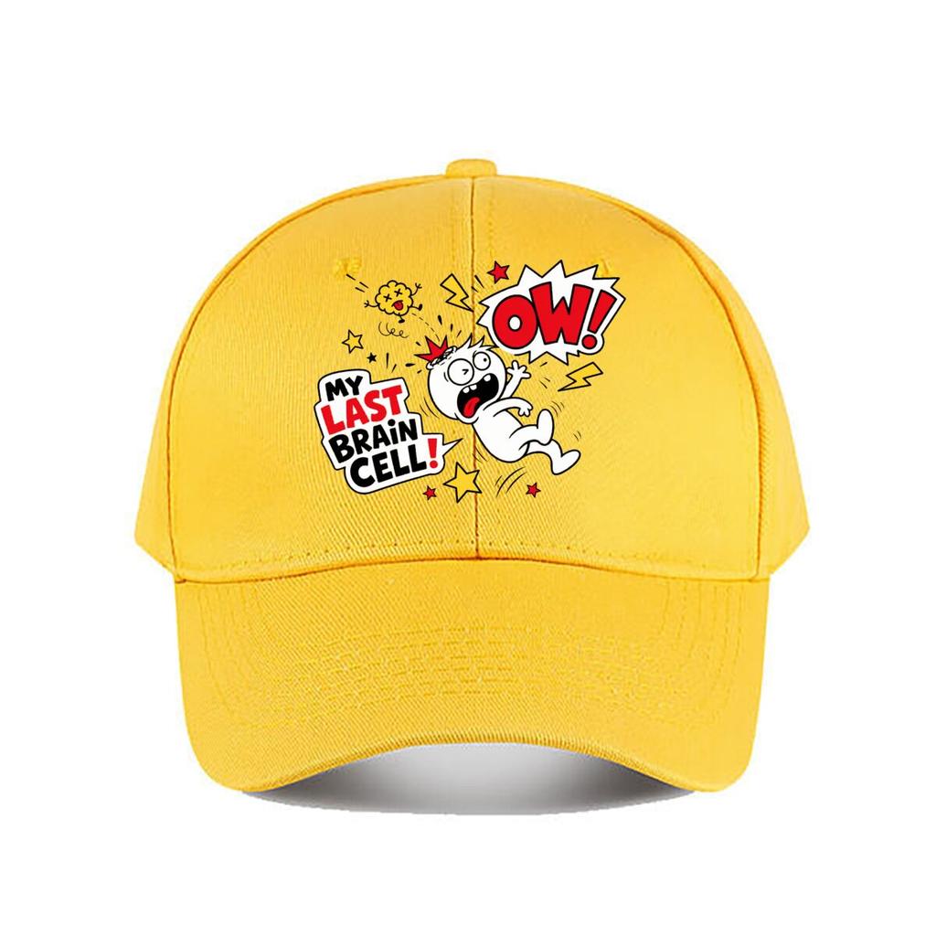 Funny Pain Reaction Doodle Character Baseball Cap Fashion Outdoor Sports Sunhat Unisex Snapback Cap Womens