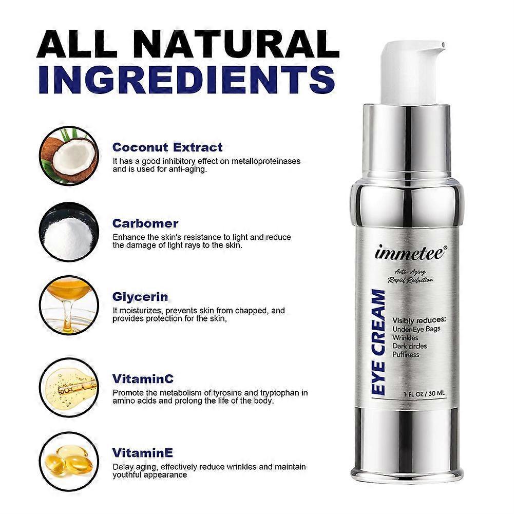 2pcs Instant Wrinkle Removal Eye Cream, Anti Dark Circles & Puffiness, Firming Serum, Hydrating & Brightening Eye Treatment