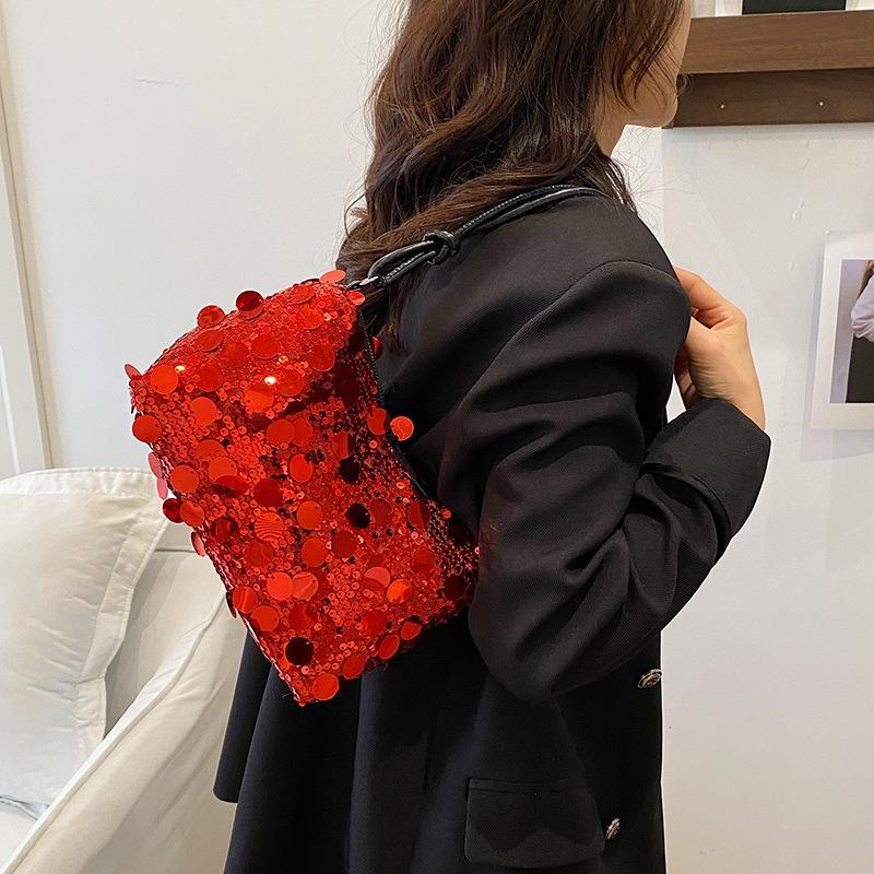 New personalized and beautiful shoulder armpit bag casual fashion handbag summer trend sequins