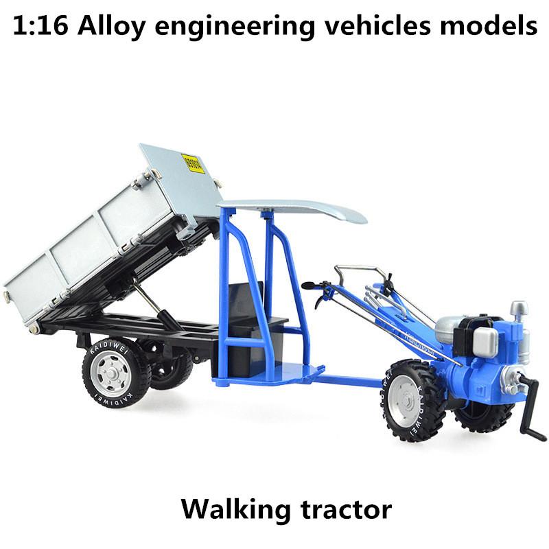 1/16 Scale Tracked Metal Tractor Children's Racing Toy Model Reproduction Decoration Exquisite Gift Selection