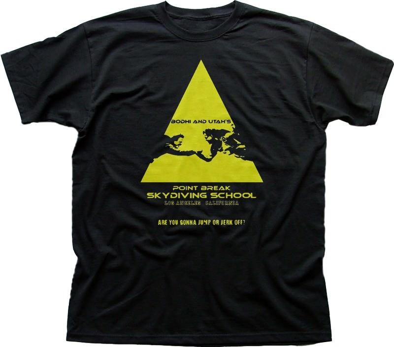 Школа скайдайвинга Point Break черная футболка в стиле Бодхи и Юты 9781 2XL