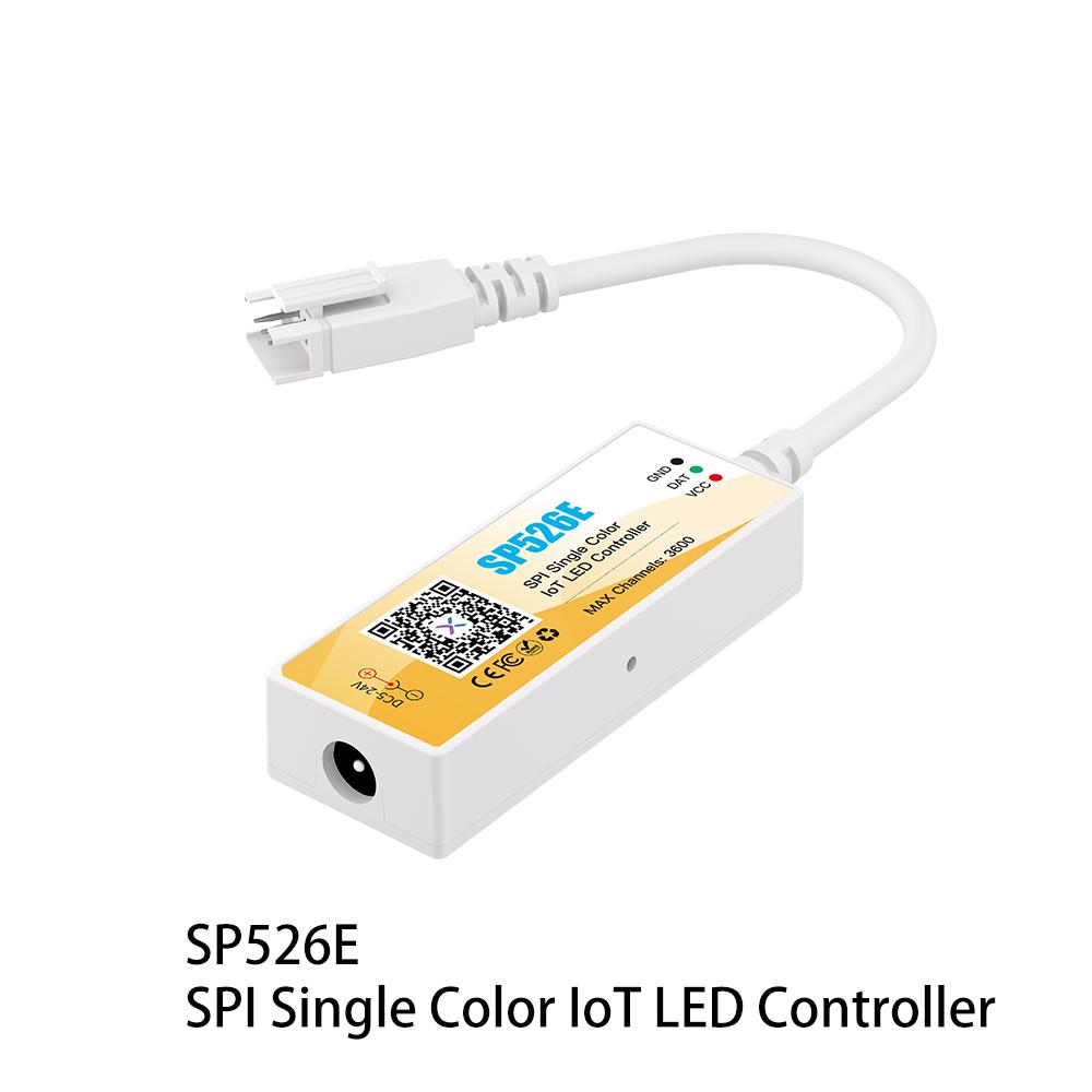 SP521E SP52CE SP528E Bluetooth WiFi Dual-Mode LED Controller DC5–24V Music Smart Voice Control Dimmer App-Controlled Timer 3