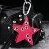 Five-Pointed Star Keychain Handmade Drilling And Puncture Colorful Creative Bag Pendant Backpack Decoration