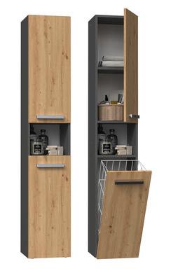 Nel III Bathroom Column, ANTHRACITE ARTISAN