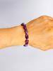Amethyst Bracelet Natural Stone Healing Crystal Energy Reiki Charm 4mm Beads & Rectangle Beads for Spiritual Balance Jewelry New
