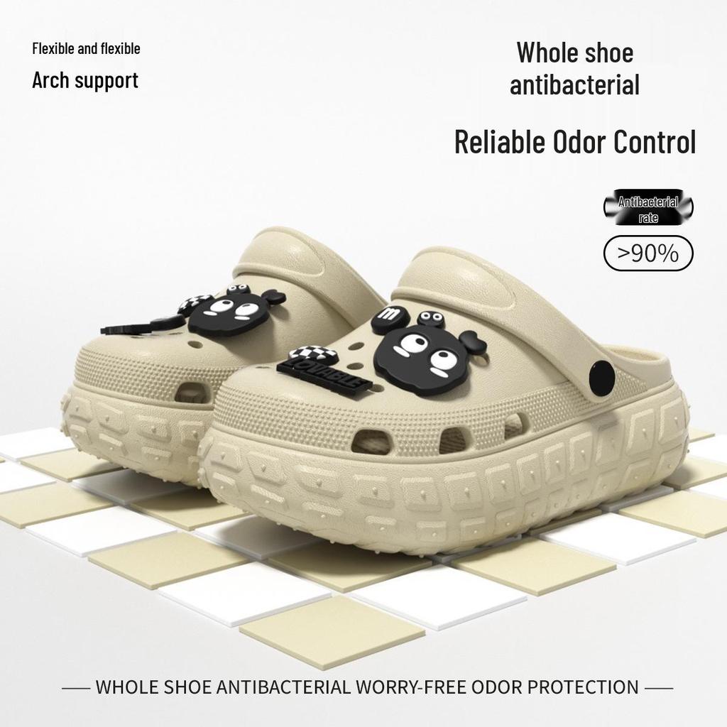 Women's Platform Clog Sandals: Non-Slip, Breathable, Wear-Resistant for Home & Beach