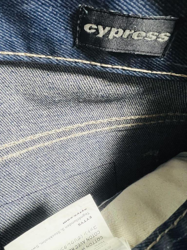 [USED] Eytys Cypress coated denim pants, dark blue, rare.