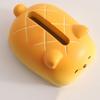 Decorative Resin Paper Box Collectible Dog Model Toy Pineapple Bun Dog Tissue Box  Home Decoration