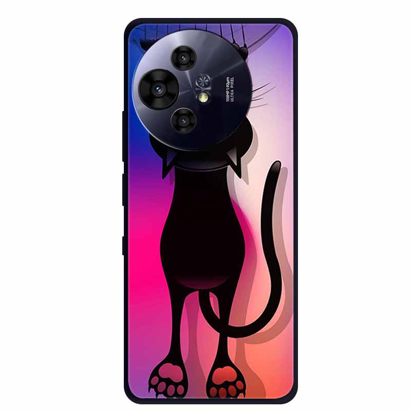 For TCL 50 Pro NxtPaper 5G Case Black Silicone Cover for 50 Pro NxtPaper Protective Shell Coque for TCL 50 NxtPaper 5G TPU Cases