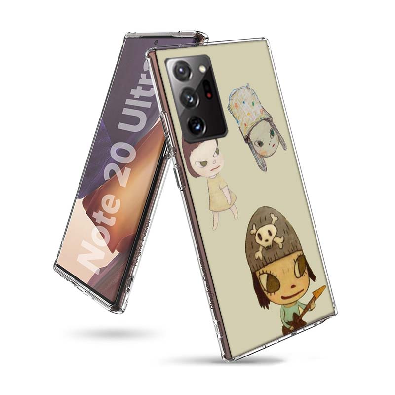 Süße Nara Yoshitomo Kunst Handyhülle für Samsung A55 A35 A25 A15 A07 A05S A16 A17 A26 A36 A37 A56 A57 Galaxy Note 20 10 A50S A71 A