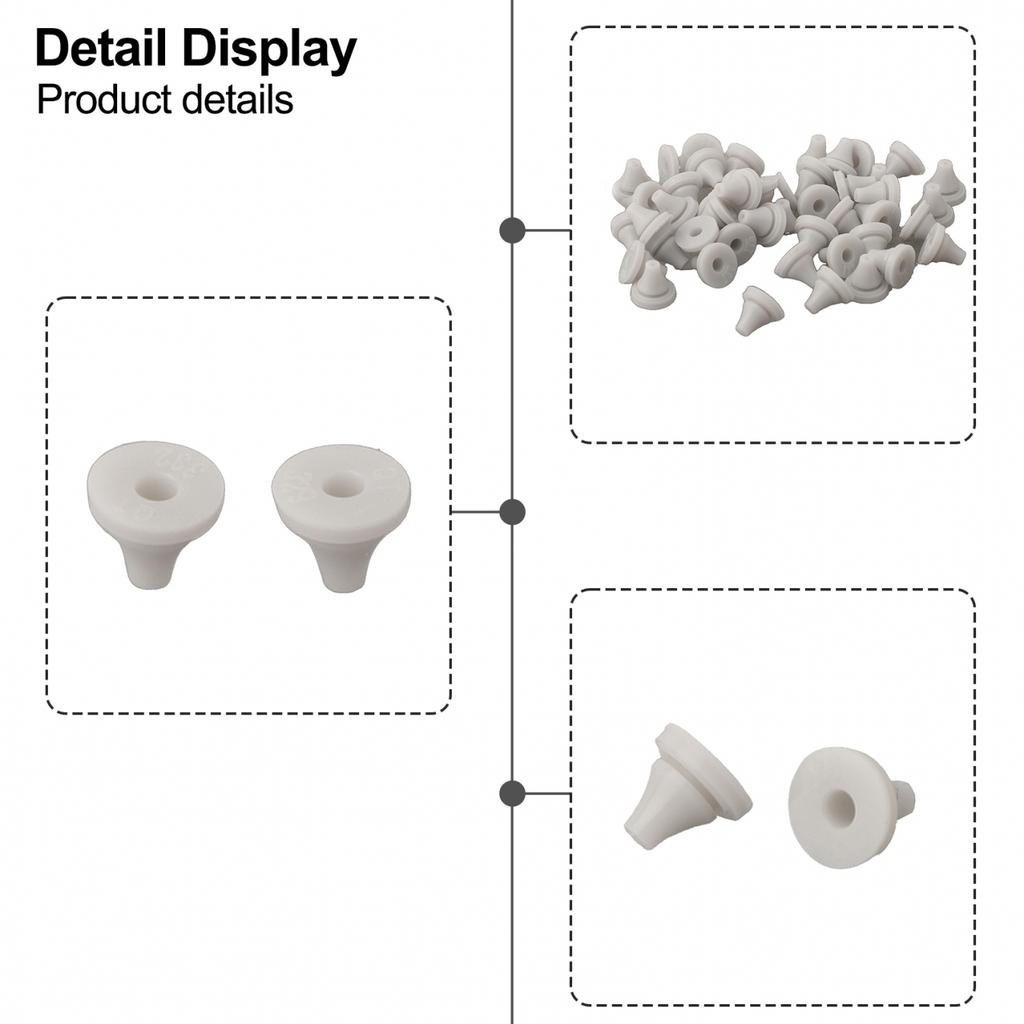 50pcs Shower Head Nozzles Replacement Part Spray Silic Water Outlet